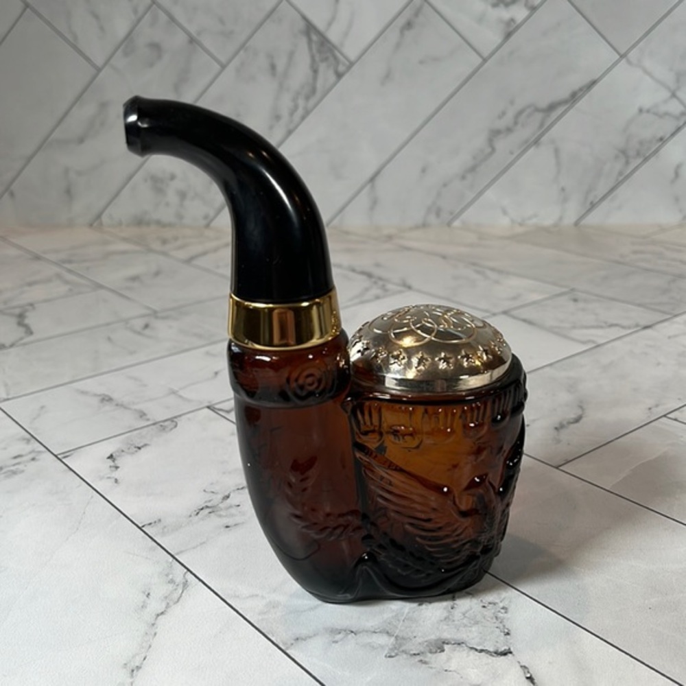 Vintage Retro Avon Decanter American Eagle Pi pe Tai Winds Cologne